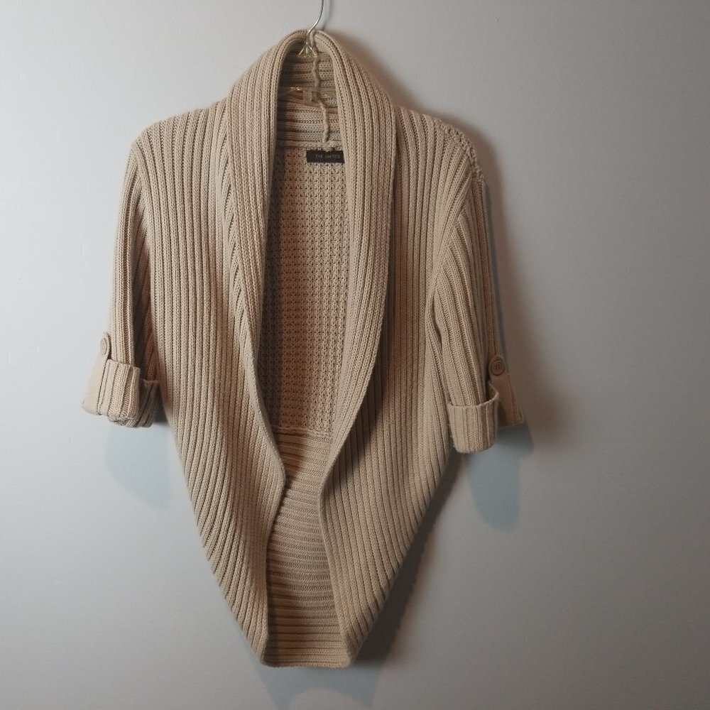 The Limited xs chunky open front cocoon sweater
